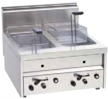 Friteuse, Gas , 13,6Liter, 13 kW, 600 x 650 x 300/500 mm